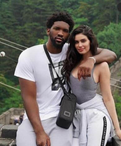 Thomas Embiid son Joel Embiid with his girlfriend in china for vacation.